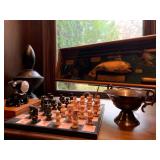 Marble Chess Set, Fishing Shadowbox