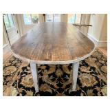 Antique Rounded Edge Pine Farm Table 