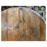 Antique Rounded Edge Pine Farm Table 