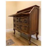 French Provincial Style Slant Front Desk 