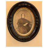 Antique Portrait Photography in Oval Frames 