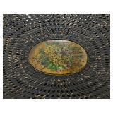 Antique French Cane Back Settee  