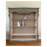 Louis VX Style Bookcase in Gray Wash 