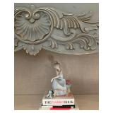 Louis VX Style Bookcase in Gray Wash 