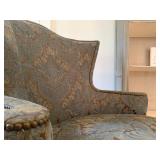 Exaggerated Wingback Armchair 