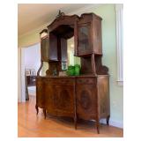 Antique French Louis VX Sideboard with Mirror 