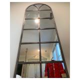 Arch Top Window Pane Mirror, PAIR 