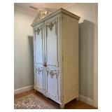 Louis XV Armoire with Wreath and Swag 