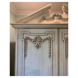 Louis XV Armoire with Wreath and Swag 