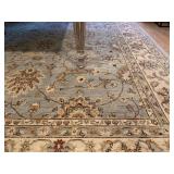 Indian Hand Knotted Wool Rug 