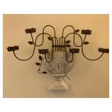 Wood and Wrought Iron Wall Sconce, PAIR 