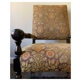 Baroque Style Antique High Back Throne Chair 