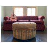 Johnson JG 100 RK Guitar, Rounded Back Damask Three Seat Sofa 