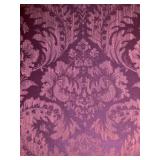 Rounded Back Damask Three Seat Sofa 