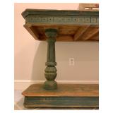 English Country Trestle Style Work Table 