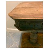 English Country Trestle Style Work Table 