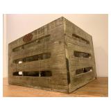 Antique Wooden Bottle Crate  
