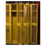 Wire Front Lockers, Four Doors Each Set, Two Sets 