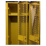 Wire Front Lockers, Four Doors Each Set, Two Sets 