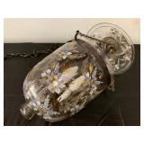 Hand Painted French Style Hanging Lantern Fixtures 