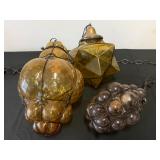 Antique Bubble Glass Hanging Pendant Fixtures 