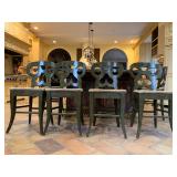 Biedermeier Rush Seat Stools, Set of SIX, from Hooker Furniture
