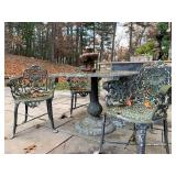  Antique Cast Iron Patio Set 