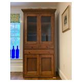 Antique Hutch with Carved Molding 