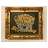 Still Life, Lemons, Gilt Frame 