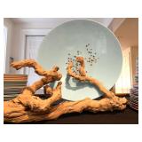Art Glass Platter, Driftwood 