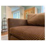 Checkered Velvet Chair and a Half 