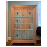 Antique Cupboard with Distressed Paint