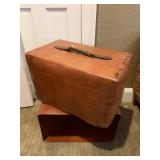 Vintage Leather File Box 
