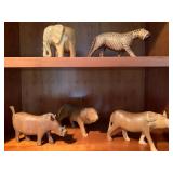 Carved Safari Animals 