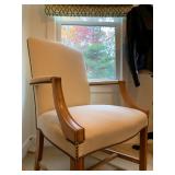 Exposed Arm Armchair, Nail Head Trim 