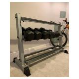 Weight Rack with Dumbbells  