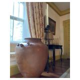 Italian Terracotta Floor Jug with Lizard Relief