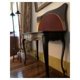 Flip Top Card Table, Floor Standing Wrought Iron Candle Holders