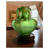 Antique Hand Blown Glass Vase
