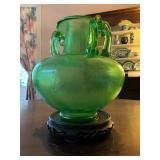 Antique Hand Blown Glass Vase