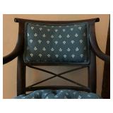 Mahogany Sideboard, Empire Style Bent Arm Armchairs