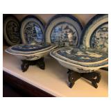 19th c Chinese Porcelain Plates, Canton Export