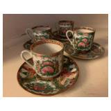 Chinese Export, Rose Medallion Tea Cups