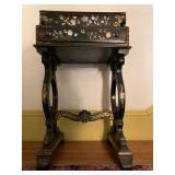 Paper Mache and Mother of Pearl Inlaid Desk