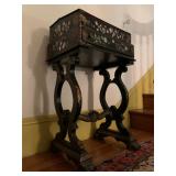 Paper Mache and Mother of Pearl Inlaid Desk