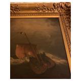 Ship in a Storm, Robert Salmon, Oil on Canvas, 1840