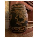 Dragon Garden Stools, Pair