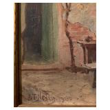 .T. Newman, Gossip Corner at Cassis, 1935