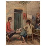 .T. Newman, Gossip Corner at Cassis, 1935