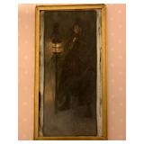 Pastel on Paper, Man in Snow, Leon Guipon